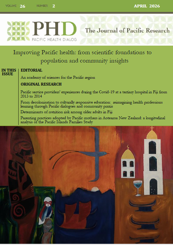 					View Vol 26 No 2 (2026): Improving Pacific health: from scientific foundations to population and community insights
				